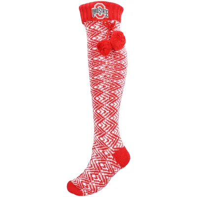 Ohio State Buckeyes ZooZatz Women's Geometric Thigh High Socks