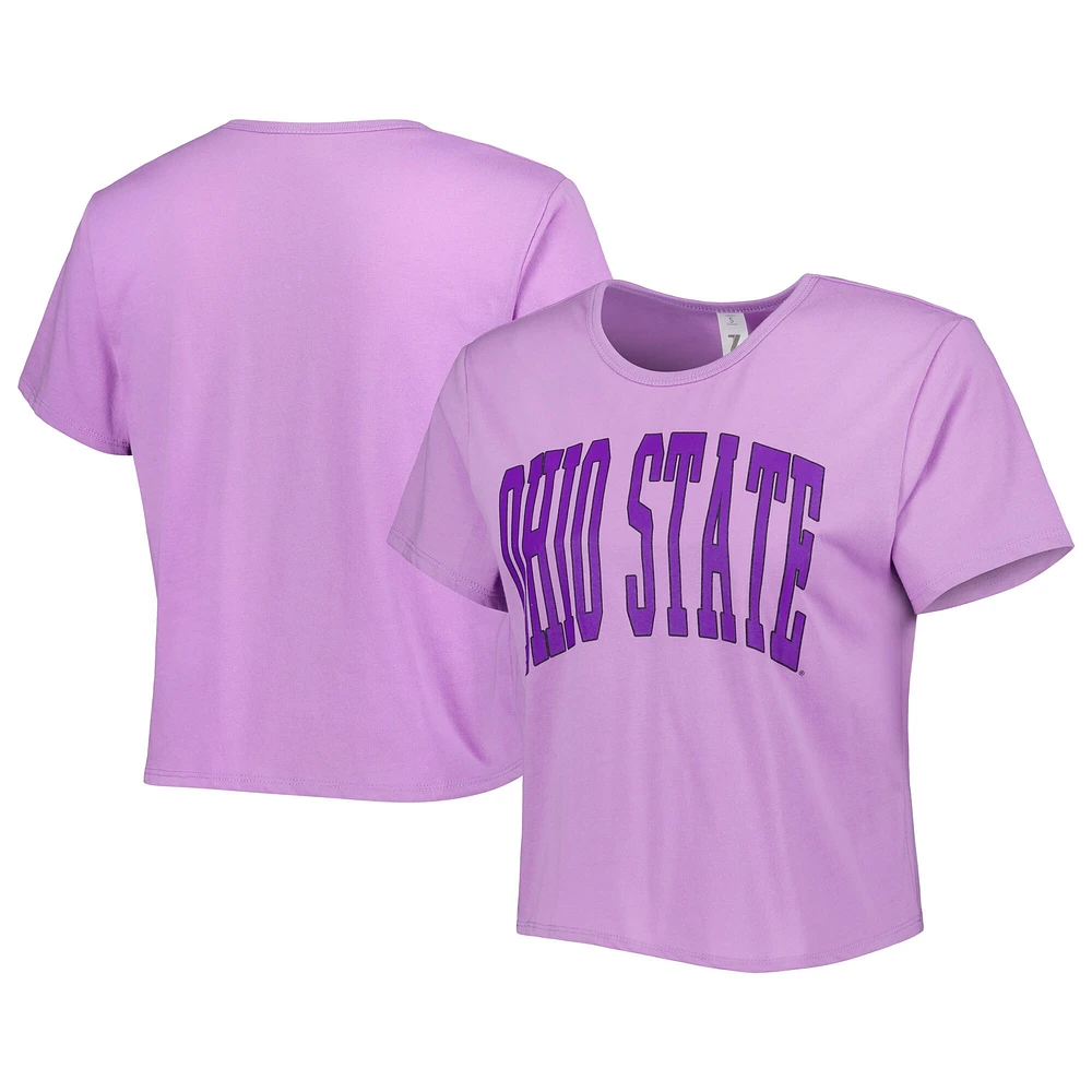 T-shirt court ZooZatz Ohio State Buckeyes Core Fashion violet pour femme