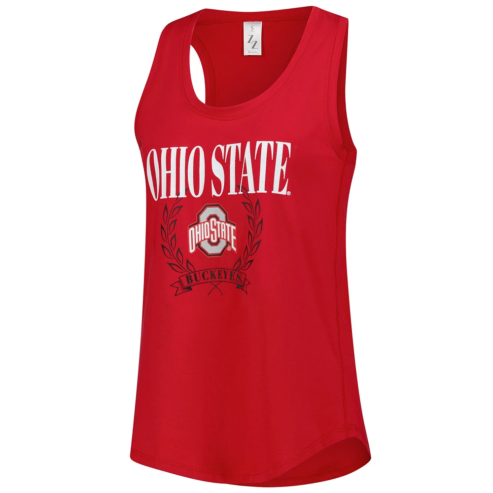 Débardeur ZooZatz Scarlet Ohio State Buckeyes pour femme