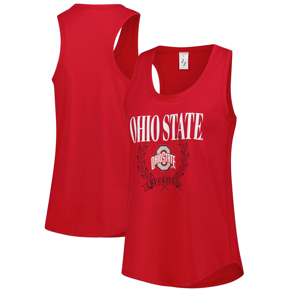 Débardeur ZooZatz Scarlet Ohio State Buckeyes pour femme