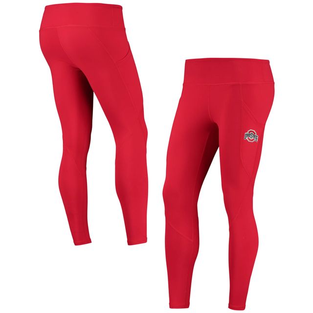 Leggings à poches ZooZatz Scarlet Ohio State Buckeyes pour femmes