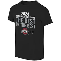 Youth Black Ohio State Buckeyes College Football Playoff 2024 National Champions Best Of The T-Shirt