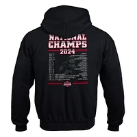 Youth Champion  Black Ohio State Buckeyes College Football Playoff 2024 National Champions Schedule Pullover Hoodie