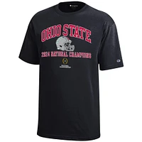 Youth Champion  Black Ohio State Buckeyes College Football Playoff 2024 National Champions T-Shirt