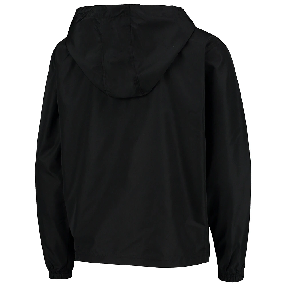 Youth Champion Black Ohio State Buckeyes Pack & Go Quarter-Zip Windbreaker Jacket