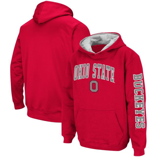 Sweat à capuche Colosseum Scarlet Ohio State Buckeyes 2-Hit pour jeune