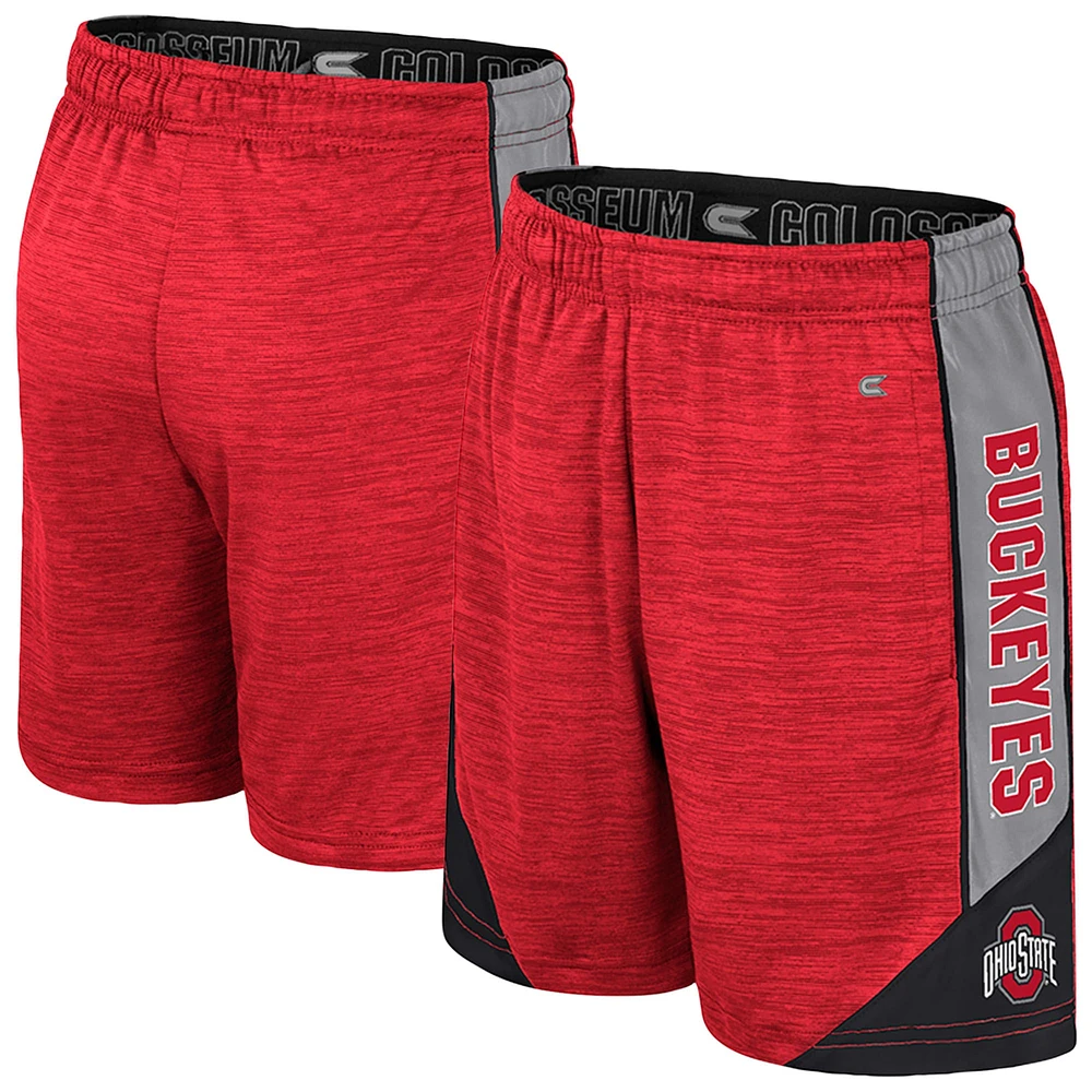 Short de sport pour jeunes Colosseum Scarlet Ohio State Buckeyes