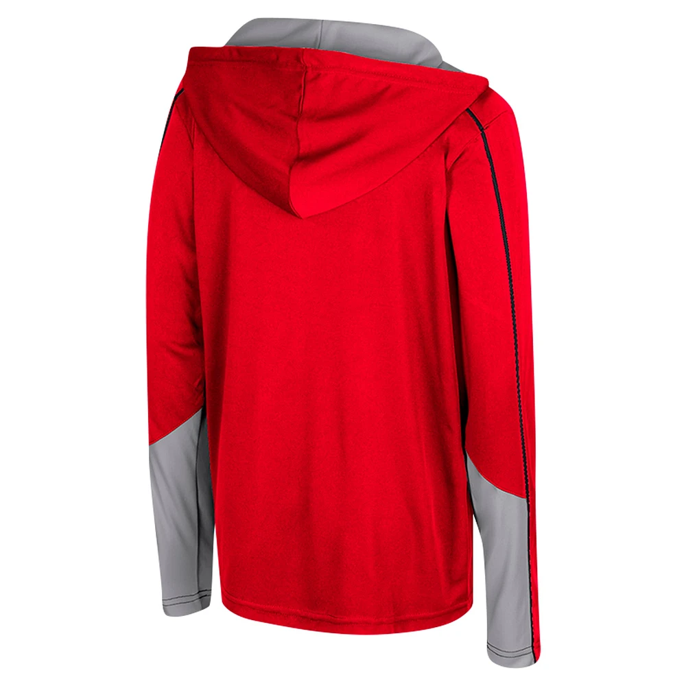 Youth Colosseum Scarlet Ohio State Buckeyes Hansel Quarter-Zip Hoodie