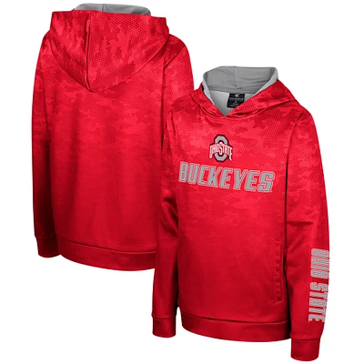 Sweat à capuche haute tension Colosseum Scarlet Ohio State Buckeyes pour jeunes