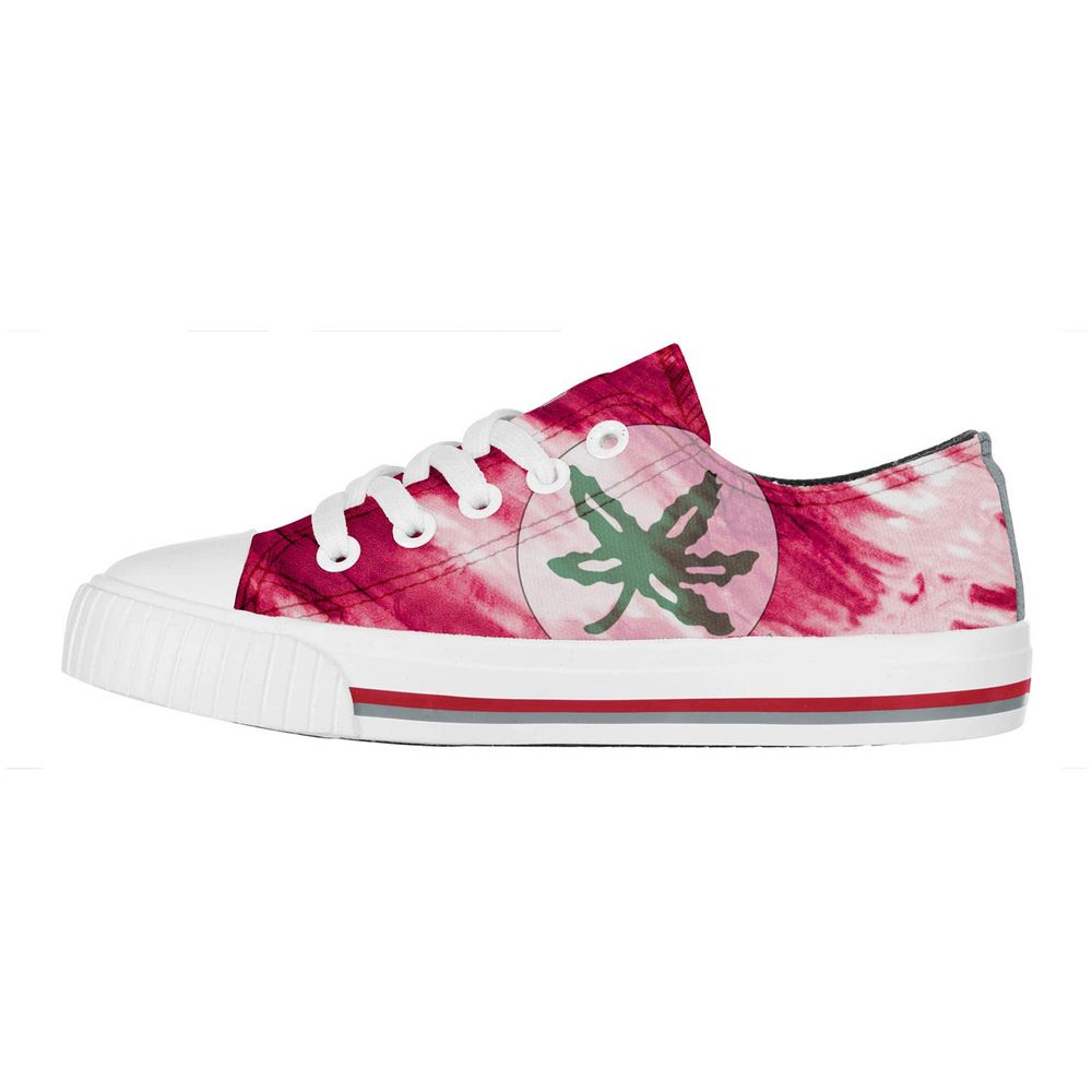 Youth FOCO Ohio State Buckeyes Tie-Dye Canvas Sneakers