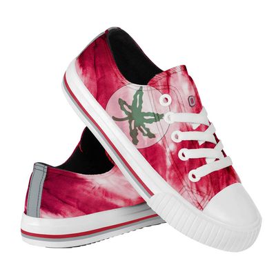 Youth FOCO Ohio State Buckeyes Tie-Dye Canvas Sneakers