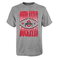 T-shirt de première classe pour jeunes, gris chiné, Ohio State Buckeyes