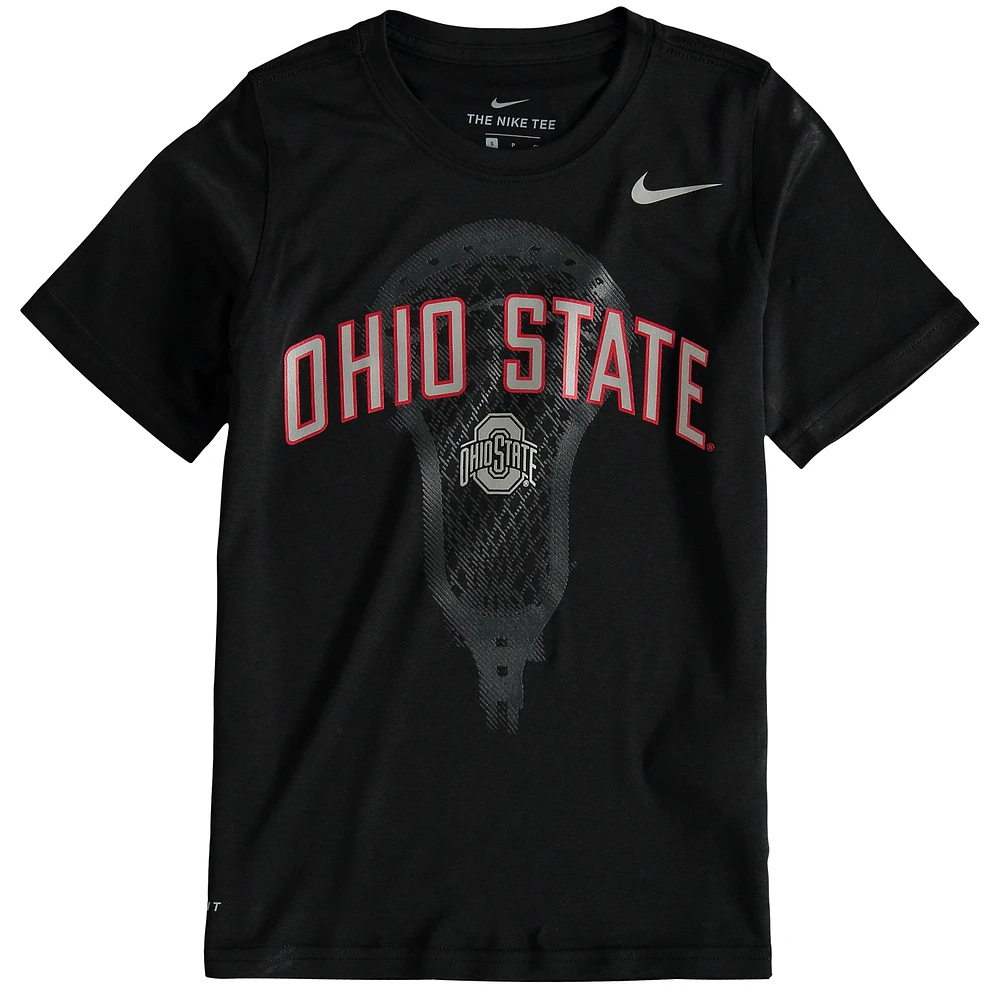 T-shirt de performance Nike Ohio State Buckeyes Lacrosse pour jeune