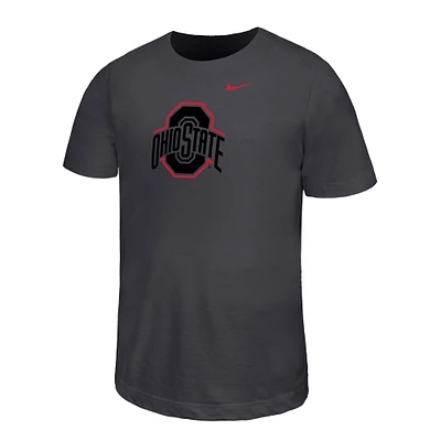 T-shirt Nike pour jeunes, couleur charbon, Ohio State Buckeyes, Legend Color Pop Performance