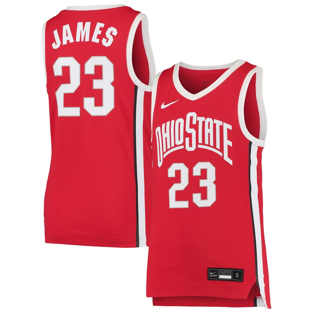 Youth Nike LeBron James Scarlet Ohio State Buckeyes Replica Basketball Jersey