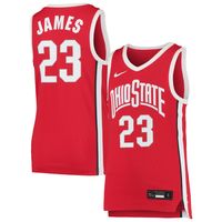 Youth Nike LeBron James Scarlet Ohio State Buckeyes Replica Basketball Jersey