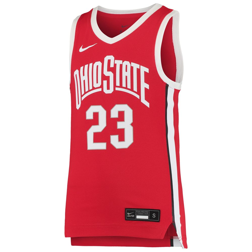 Youth Nike LeBron James Scarlet Ohio State Buckeyes Replica Basketball Jersey