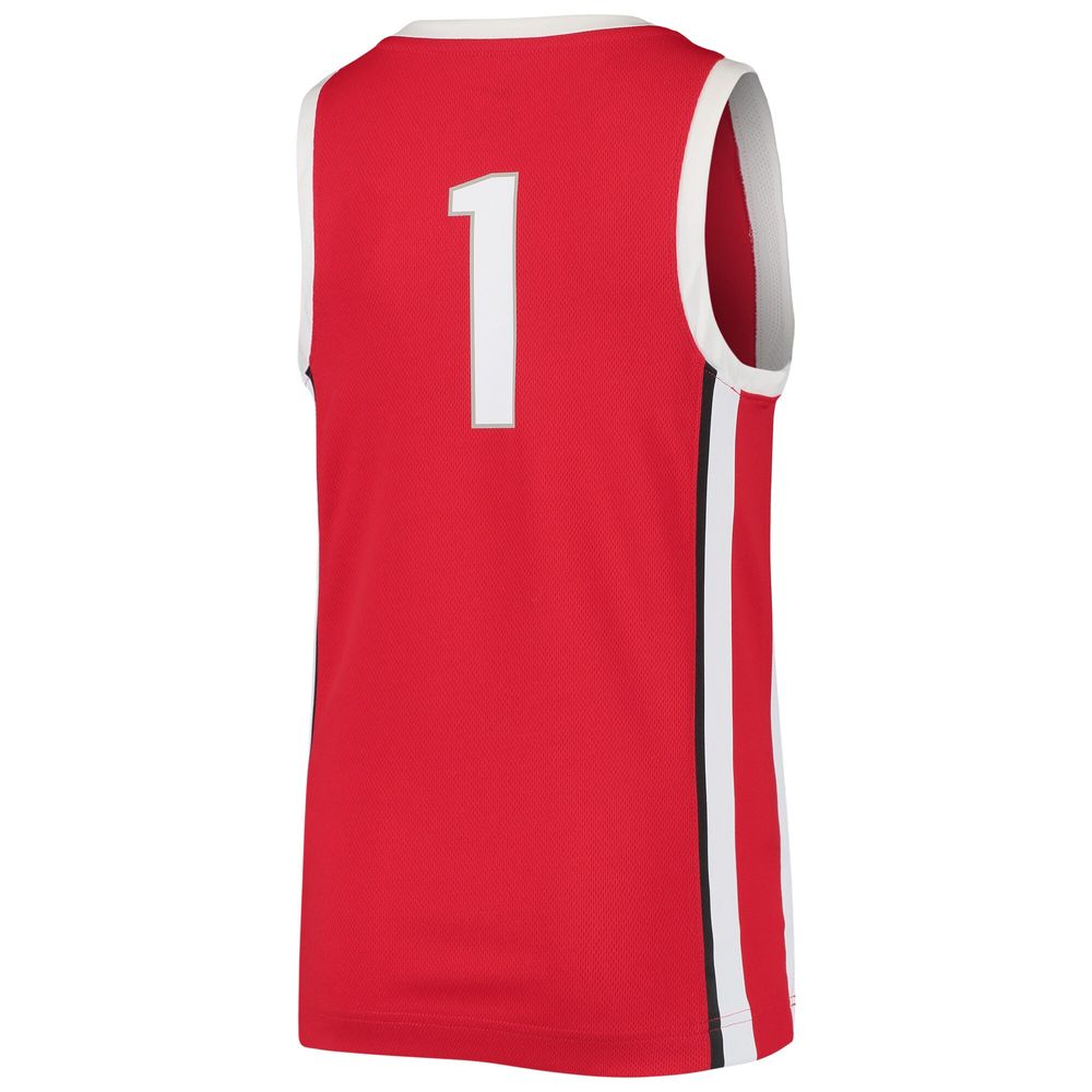 Youth Nike #1 Scarlet Ohio State Buckeyes Team Replica Basketball Jersey