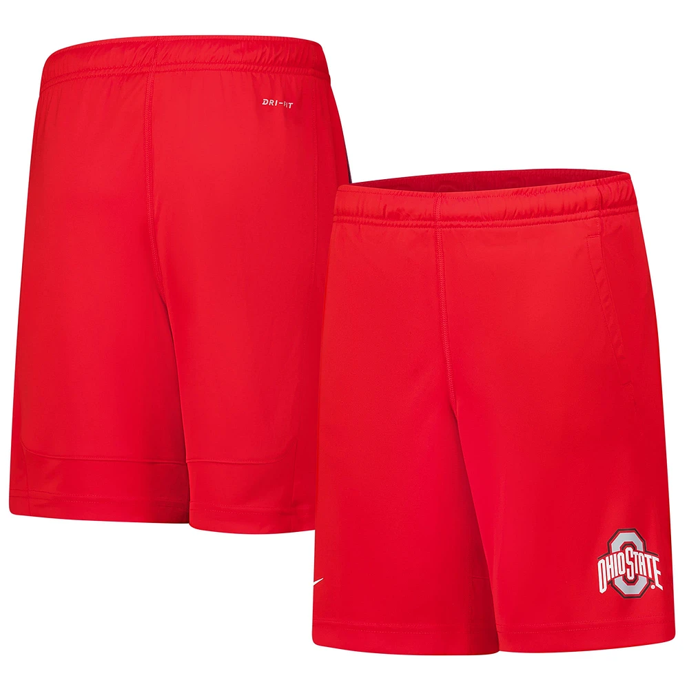 Youth Nike  Scarlet Ohio State Buckeyes Fly Performance Shorts