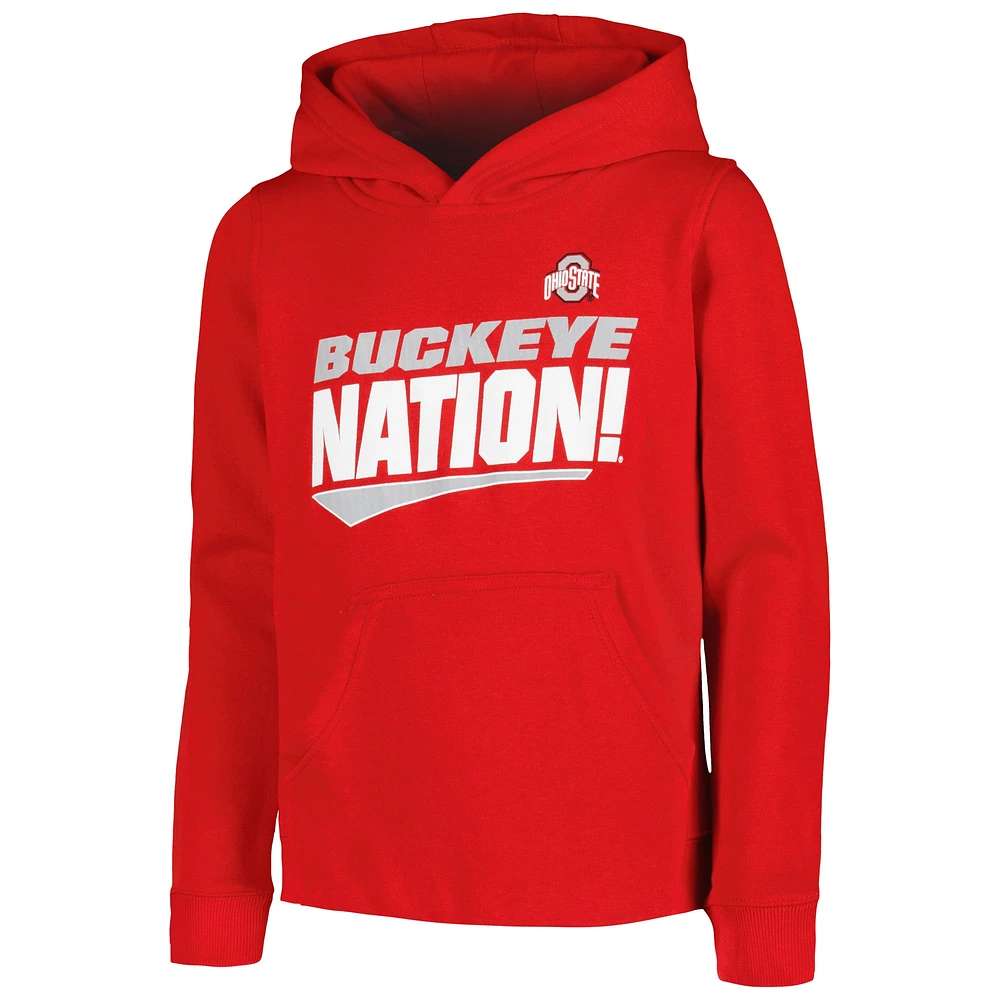 Youth Scarlet Ohio State Buckeyes Rep Mine Pullover Hoodie