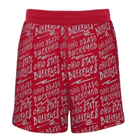 Super short pour enfant Scarlet Ohio State Buckeyes