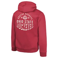 Youth Scarlet Ohio State Buckeyes Team Banner Fleece Pullover Hoodie
