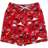 Maillot de bain Luau pour jeunes Wes & Willy Scarlet Ohio State Buckeyes