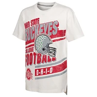 T-shirt surdimensionné blanc pour jeunes Ohio State Buckeyes Let's Get Loud