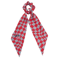 ZooZatz Ohio State Buckeyes Checkered Scrunchie Scarf