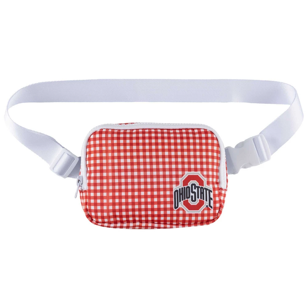 ZooZatz Ohio State Buckeyes Gingham Fanny Pack