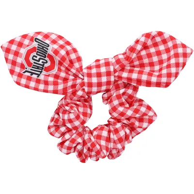 Ohio State Buckeyes ZooZatz Gingham Scrunchie