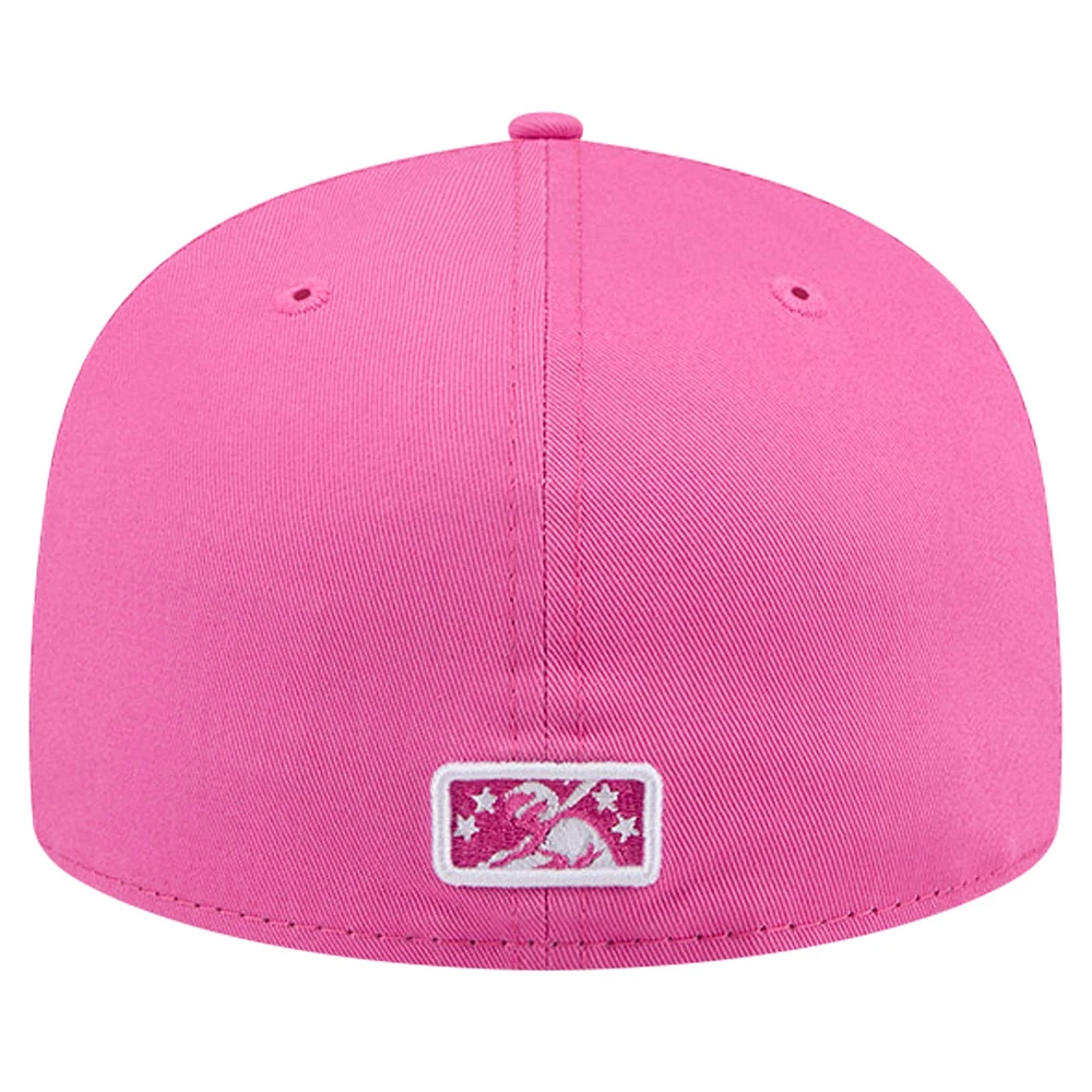 Men's New Era Pink Oklahoma City 89ers Theme Night  59FIFTY Fitted Hat