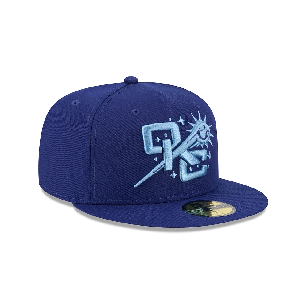Men's New Era  Blue Oklahoma City Baseball Club Theme Nights 59FIFTY Fitted Hat
