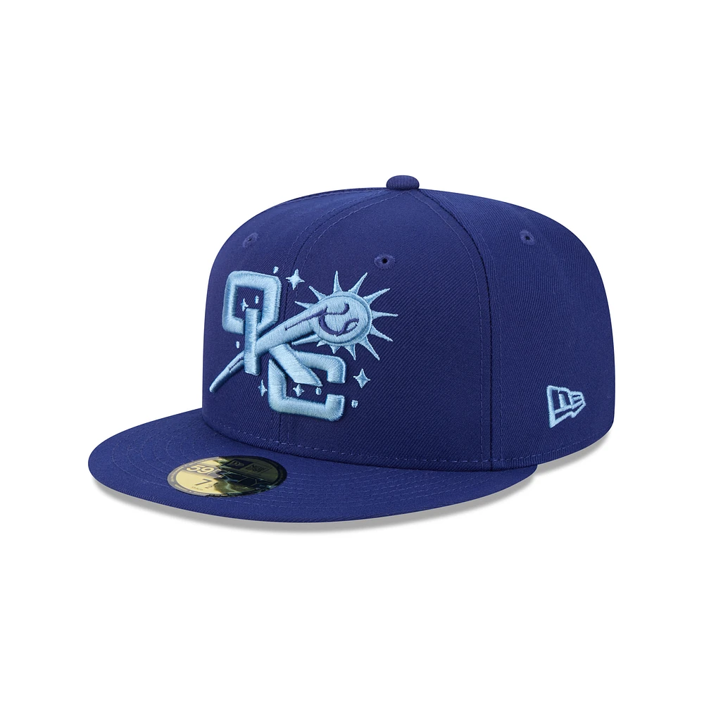 Men's New Era Blue Oklahoma City Baseball Club Theme Nights 59FIFTY Fitted Hat