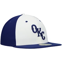 Men's New Era White Oklahoma City Dodgers Authentic Collection Team Alternate 59FIFTY Fitted Hat