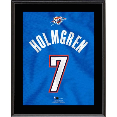 Chet Holmgren Oklahoma City Thunder 10.5" x 13" #7 Blue Jersey Sublimated Plaque