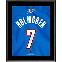 Chet Holmgren Oklahoma City Thunder 10.5" x 13" #7 Blue Jersey Sublimated Plaque