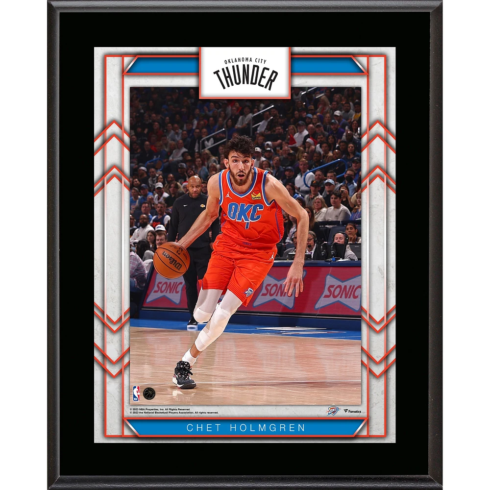 Chet Holmgren Oklahoma City Thunder 10.5" x 13" Sublimated Player Plaque