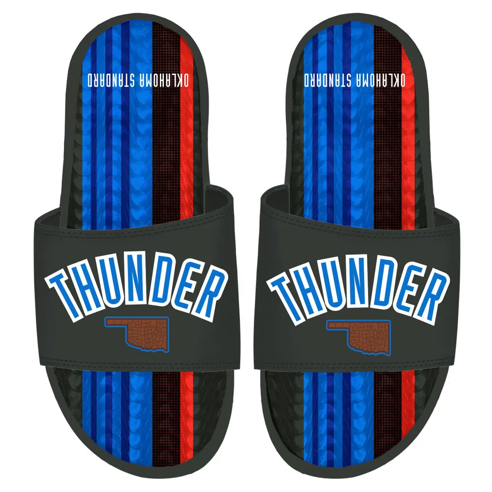 ISlide Black Oklahoma City Thunder 2022/23 Edition Gel Slide Sandals