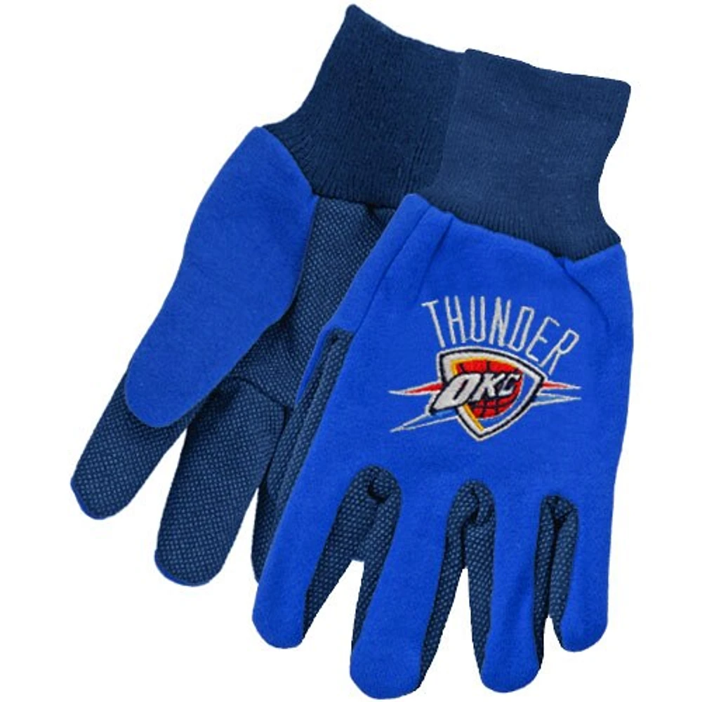 McArthur Oklahoma City Thunder Two-Tone Utility Gloves - Royal Blue-Navy Blue