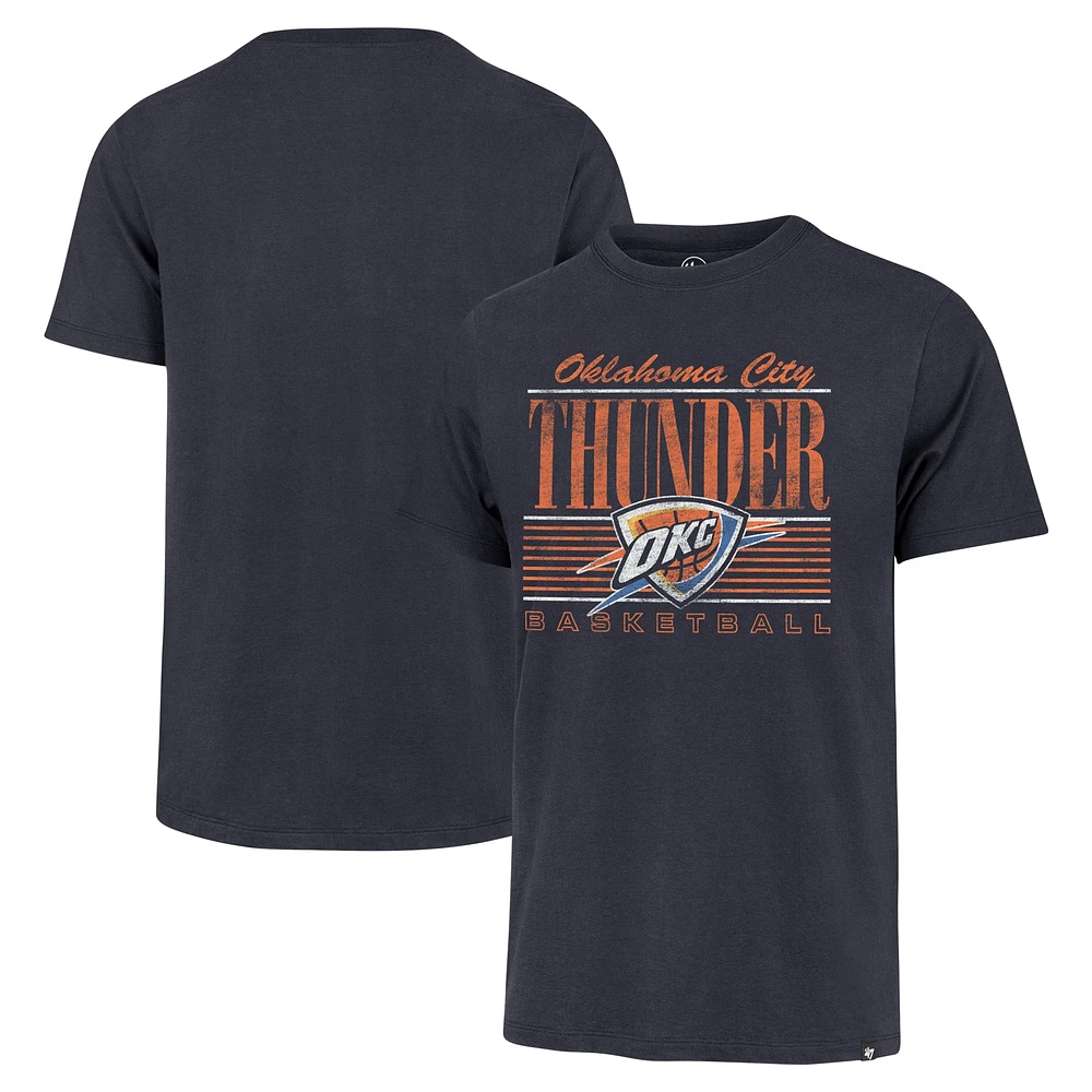 Men's '47 Navy Oklahoma City Thunder Remix Franklin T-Shirt