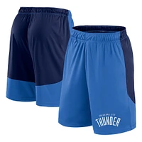 Short de performance bleu/bleu marine pour homme Oklahoma City Thunder Launch