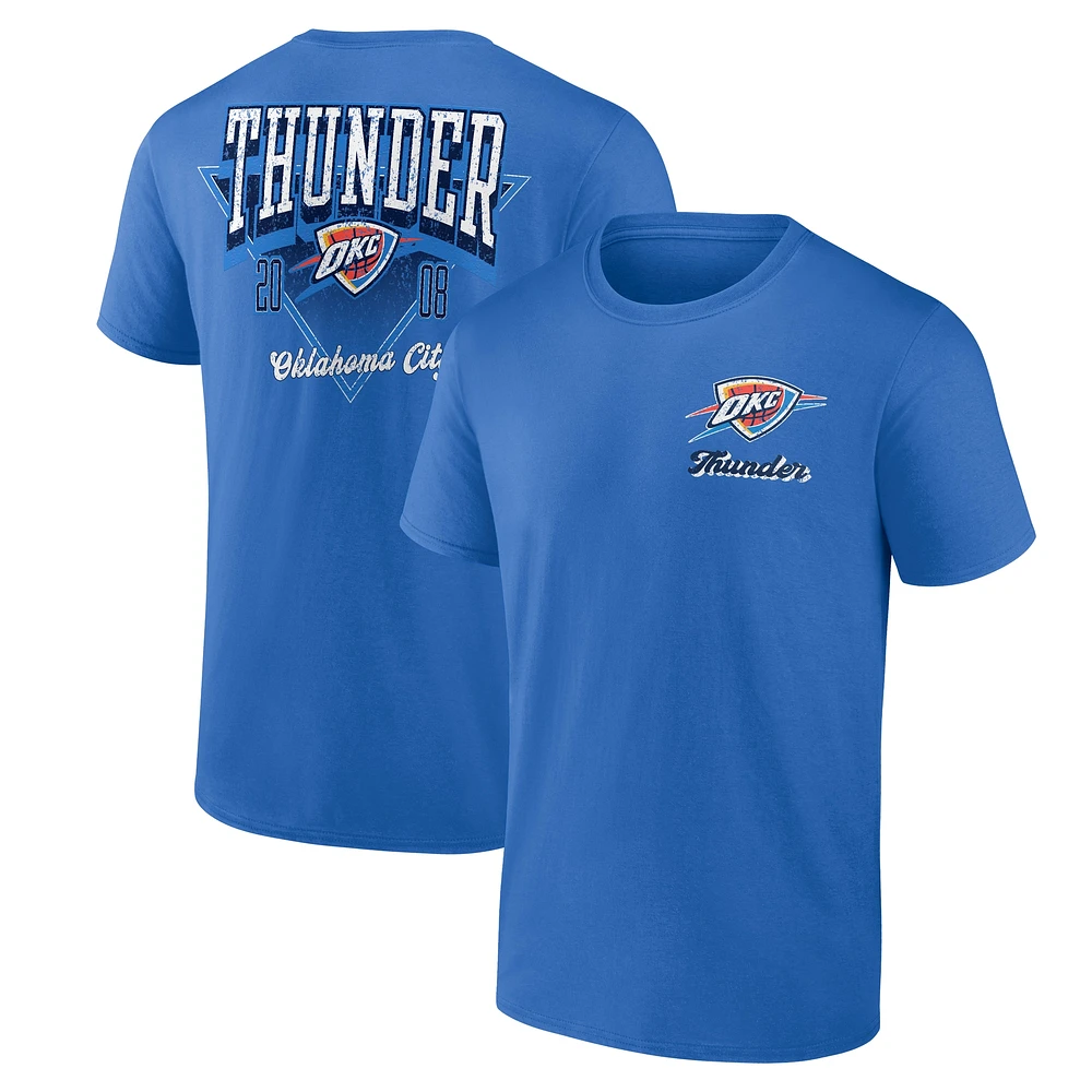 T-shirt bleu pour homme Oklahoma City Thunder Never Over