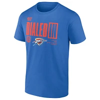 Men's Fanatics  Blue Oklahoma City Thunder 2025 Northwest Division Champions Locker Room T-Shirt