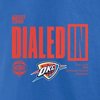 Men's Fanatics  Blue Oklahoma City Thunder 2025 Northwest Division Champions Locker Room T-Shirt