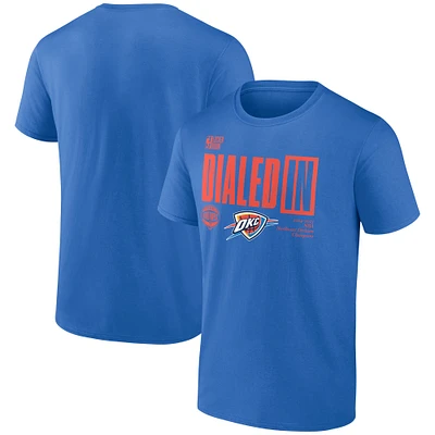 Men's Fanatics  Blue Oklahoma City Thunder 2025 Northwest Division Champions Locker Room T-Shirt