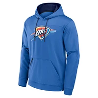 Men's Fanatics  Blue Oklahoma City Thunder Reserve Defender Pullover Hoodie