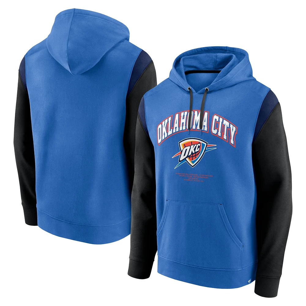 Sweat à capuche bleu fanatiques pour hommes Oklahoma City Thunder Scorer