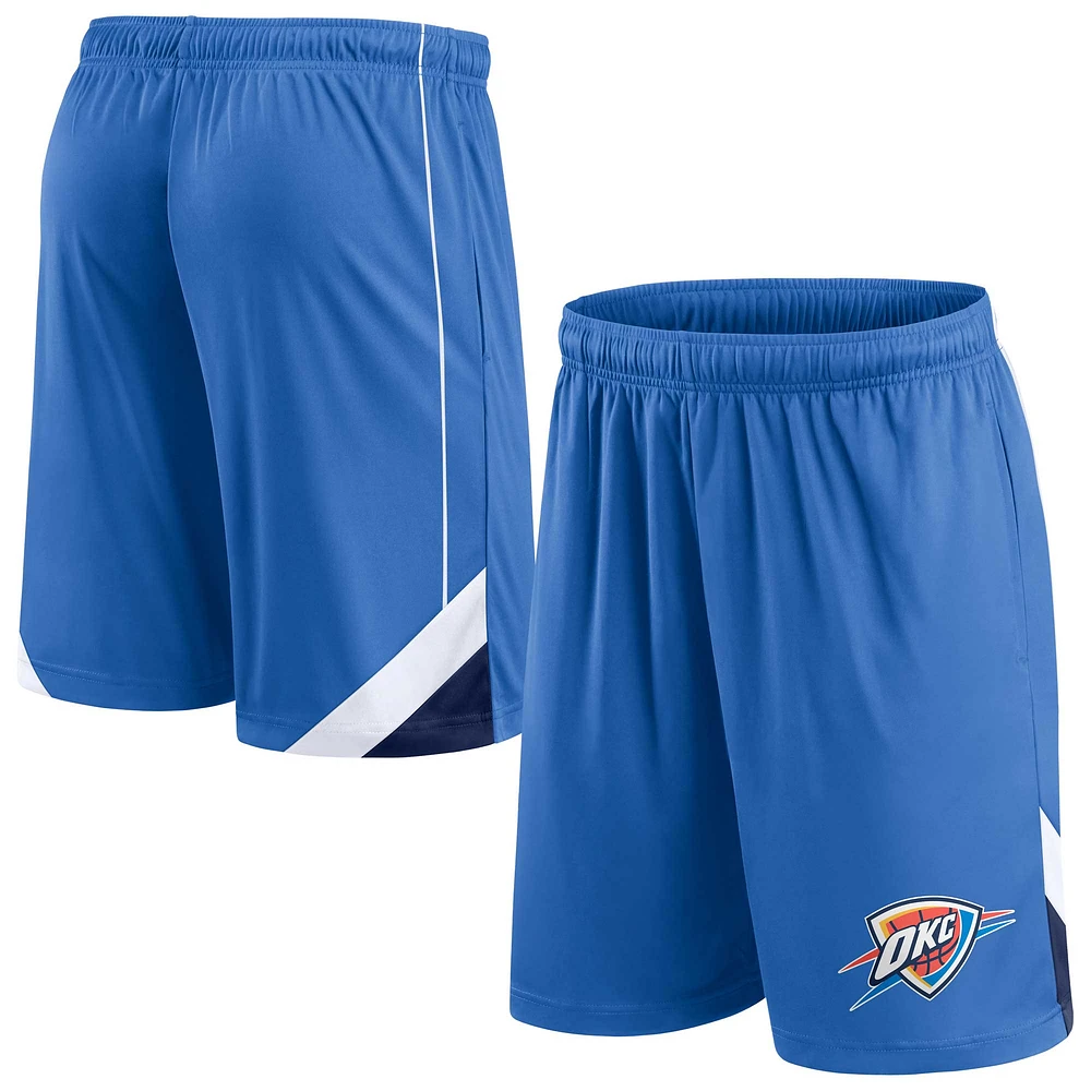 Short Fanatics bleu Oklahoma City Thunder Slice pour hommes