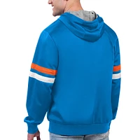 Men's G-III Sports by Carl Banks Blue Oklahoma City Thunder Contender Full-Zip Hoodie Jacket